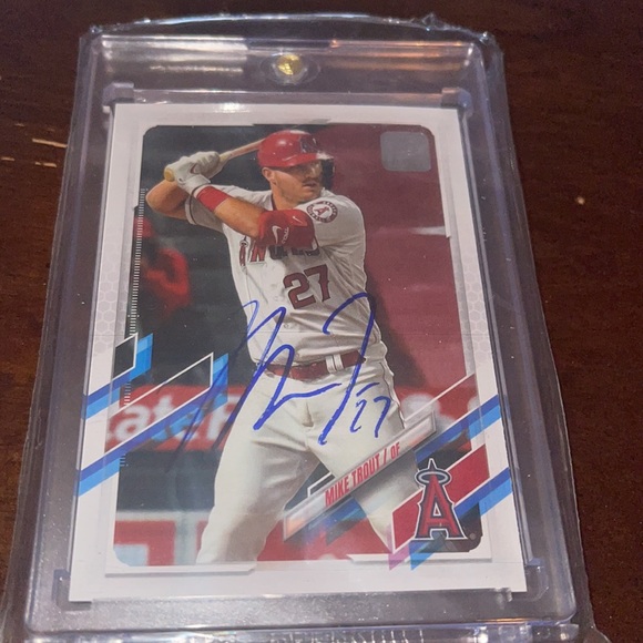 Mike trout autograph auto topps refractor signed NIKE sample shoe rook… - Picture 2 of 12